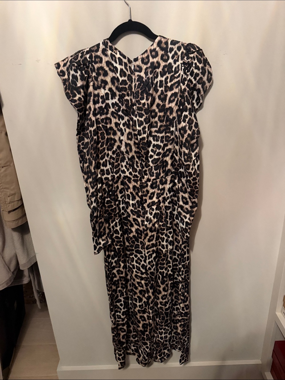 FARM Rio Leopard Print Maxi Dress in Black and Cream - Picture 5 of 5